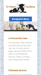 Mobile Screenshot of k9nannies.com