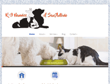 Tablet Screenshot of k9nannies.com